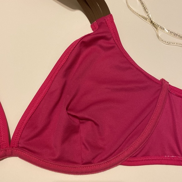 Size 12-14 36D/38D COCO REEF Barbiecore Bikini top Metallic Bronze large NWT fit - Picture 9 of 13